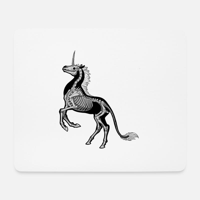 Dead Unicorn - Mousepad (Querformat) - Weiß