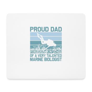 Proud Dad Of A Marine Biologist Ocean Student Sci - Mousepad (Querformat) - Weiß - Vorne