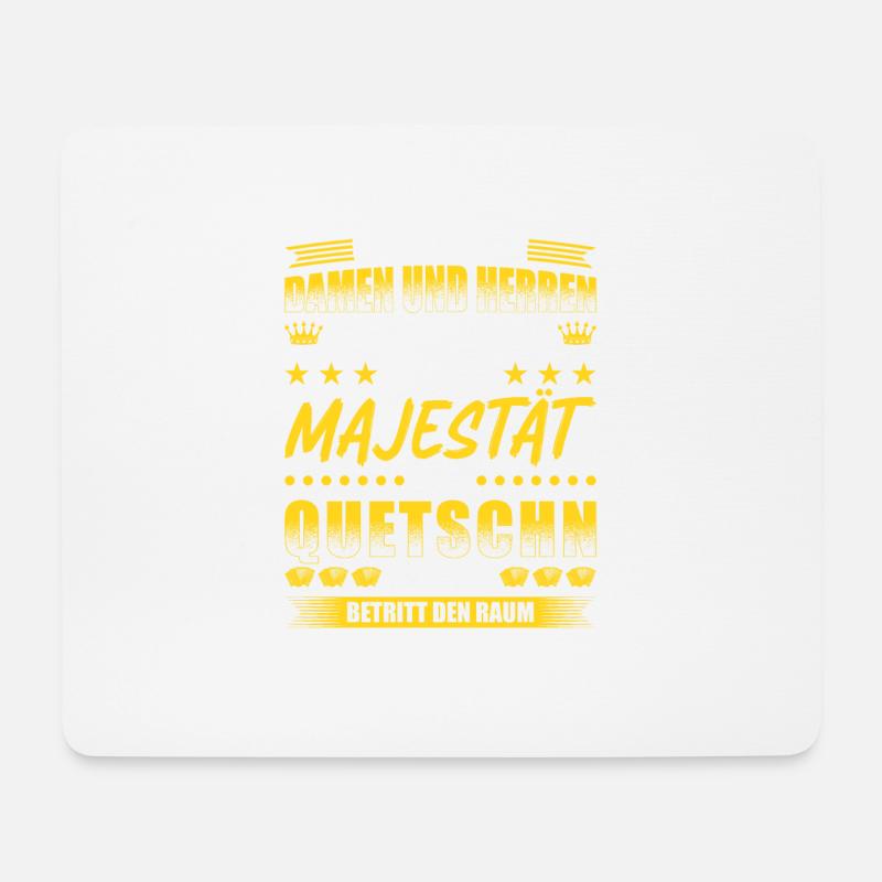 Eure Majestät der Quetschn Spieler, Steirische - Mousepad (Querformat) - Weiß