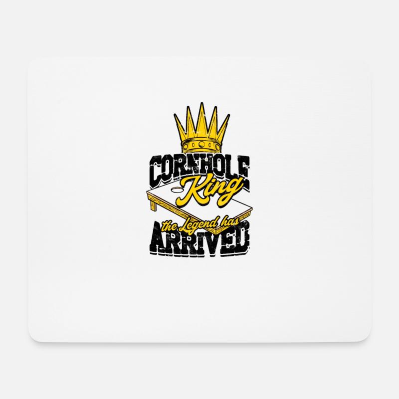 Cornhole King die Legende ist angekommen - Cornhole - Mousepad (Querformat) - Weiß