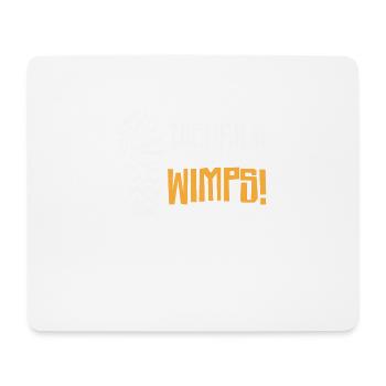 Jogger Runner Marathon Jogging Ski de fond - Tapis de souris (format paysage) - blanc - Devant