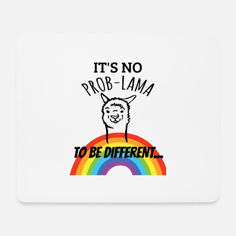 Gay Pride LGBTQ - Mousepad (Querformat) - Weiß