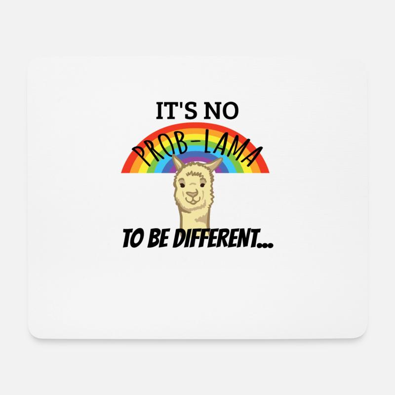 LGBTQ Geschlechter Support - Mousepad (Querformat) - Weiß