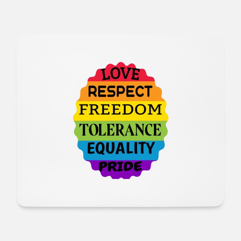 LGBTQ+ - Mouse Pad (horizontal) - white