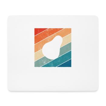 Avocado Vegan Lover Retro Veggie Diet Gift idea - Mousepad (Querformat) - Weiß - Vorne