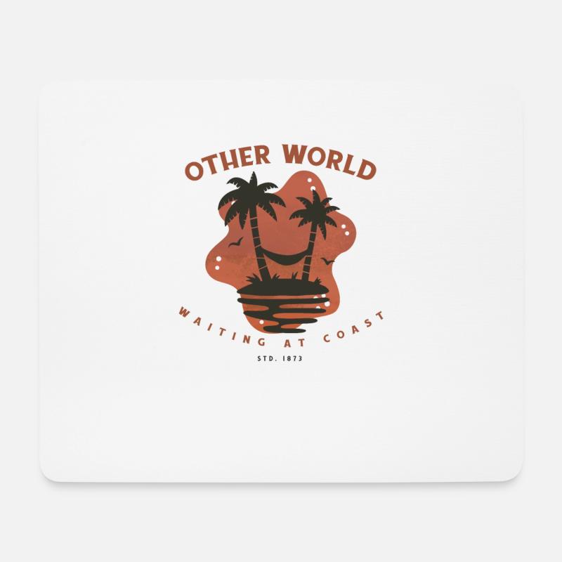 Andere Welt - Mousepad (Querformat) - Weiß