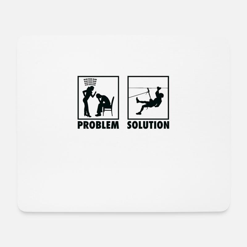 Mountain Climbing Mountain Climbers Statement - Mousepad (Querformat) - Weiß
