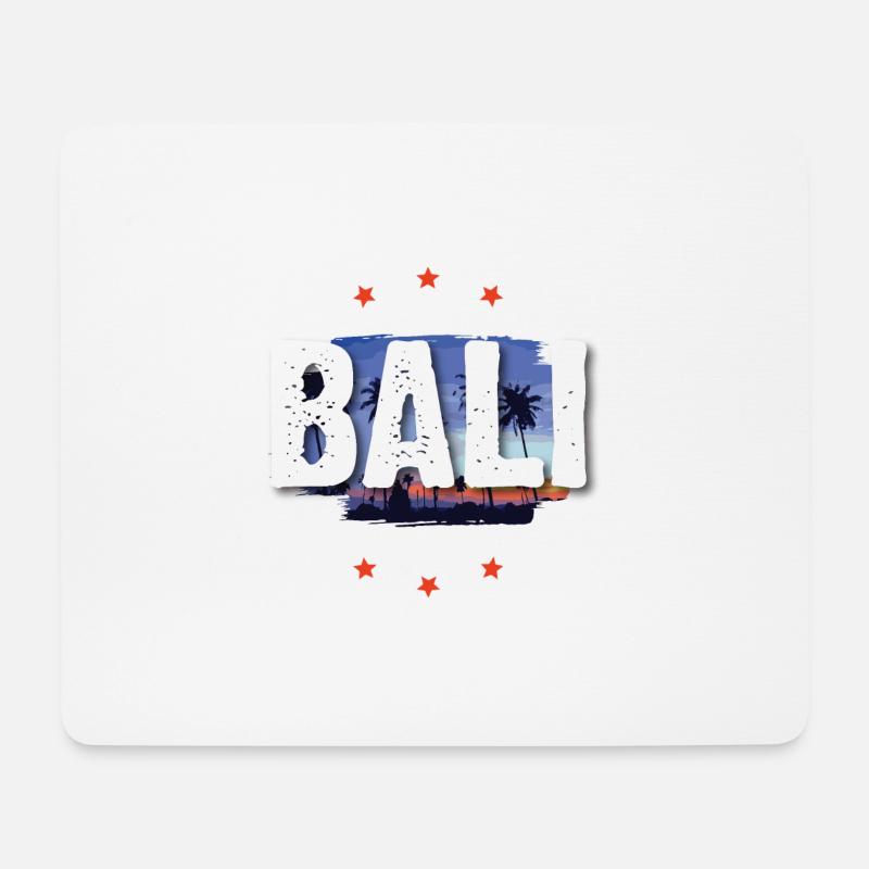 Bali - Mousepad (Querformat) - Weiß