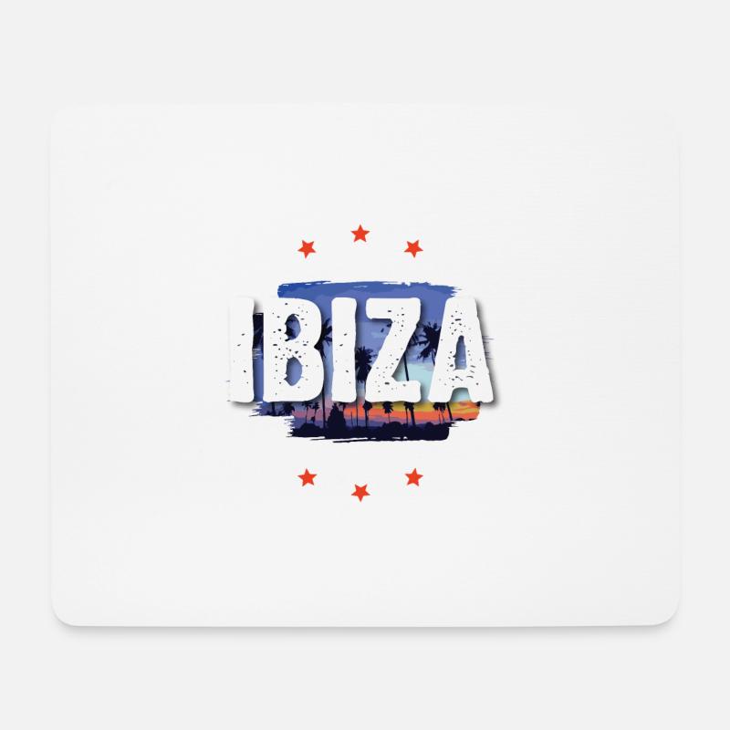 Ibiza - Mousepad (Querformat) - Weiß