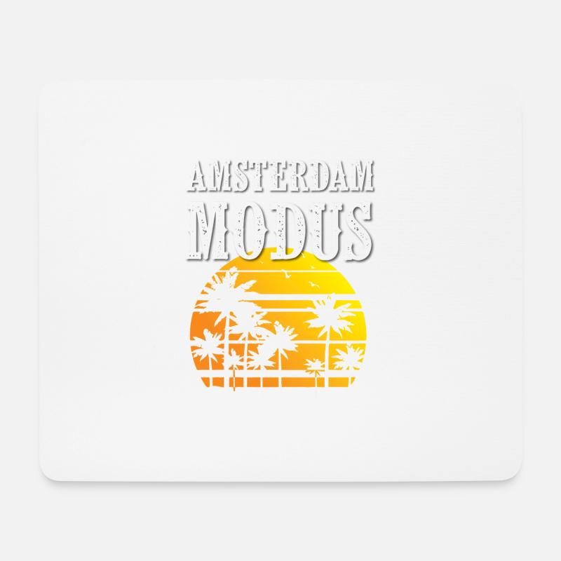Amsterdam Modus - Mousepad (Querformat) - Weiß