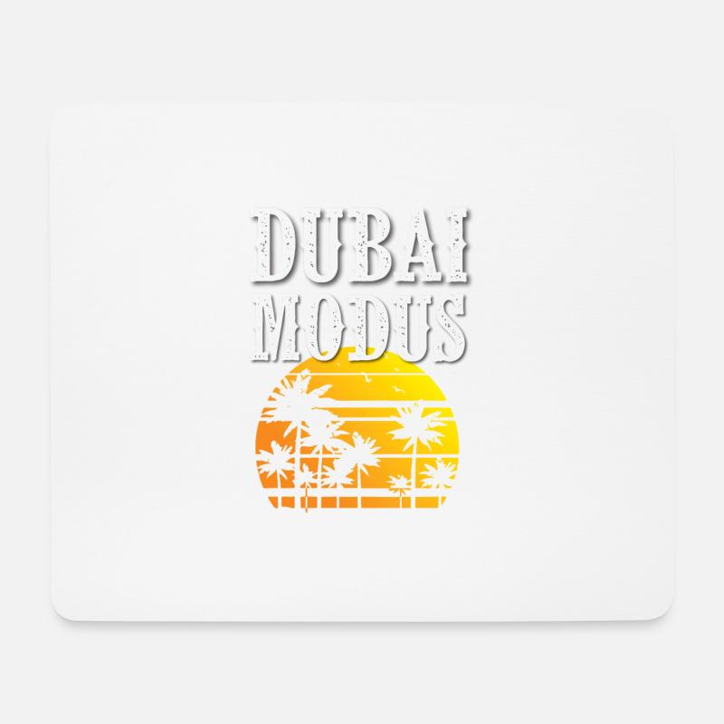 Dubai Modus - Mousepad (Querformat) - Weiß