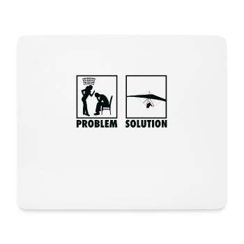 Paragliding Paragliders Statement Problem - Mousepad (Querformat) - Weiß - Vorne