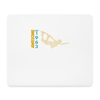 Awesome since 1963. Wakeboard Lifestyle - Mousepad (Querformat) - Weiß - Vorne