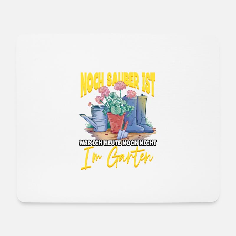 Wenn dieses Shirt noch sauber ist Garten Gärtner - Mousepad (Querformat) - Weiß