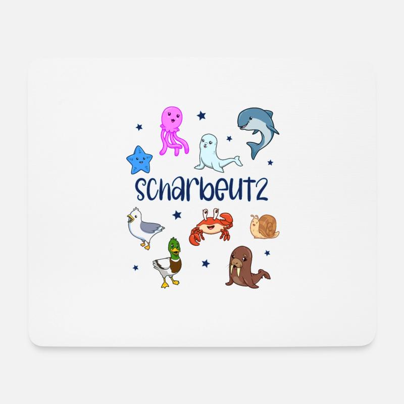 Süße Tiere in Scharbeutz - Mousepad (Querformat) - Weiß