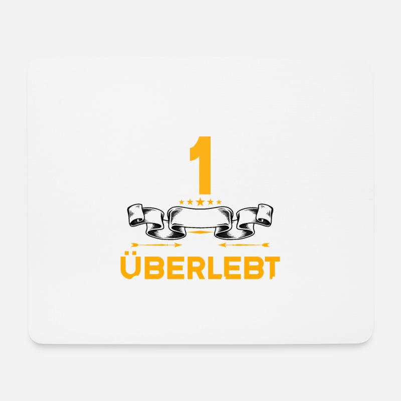 Ich habe 1 Jahre Ehe überlebt 1.Hochzeitstag - Mousepad (Querformat) - Weiß