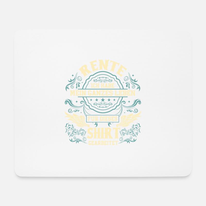 Ruhestand Renteneintritt Rentner - Mousepad (Querformat) - Weiß
