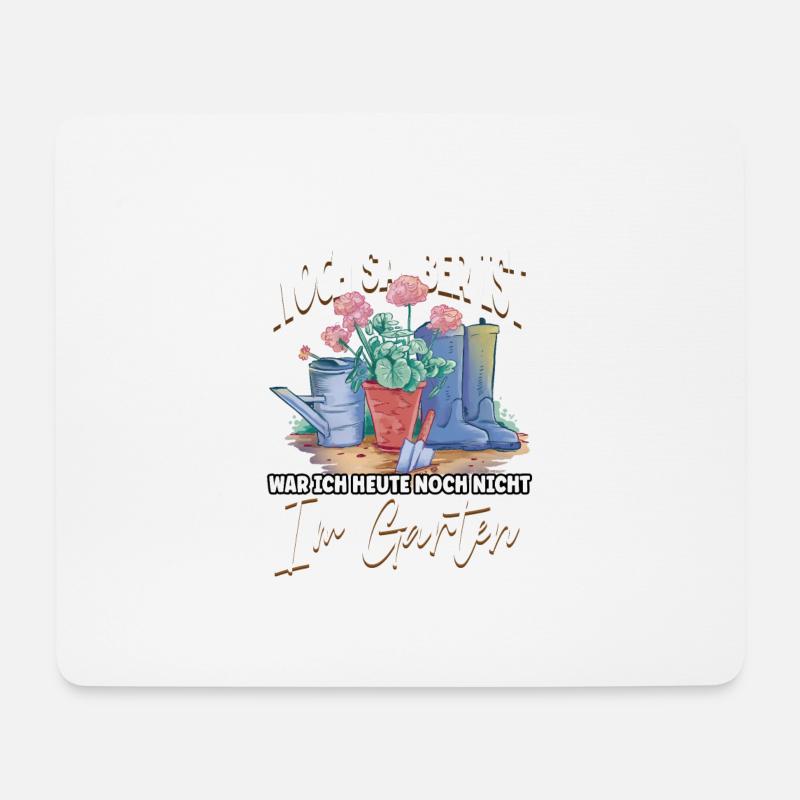 Wenn dieses Shirt noch sauber ist Garten Gärtner - Mousepad (Querformat) - Weiß