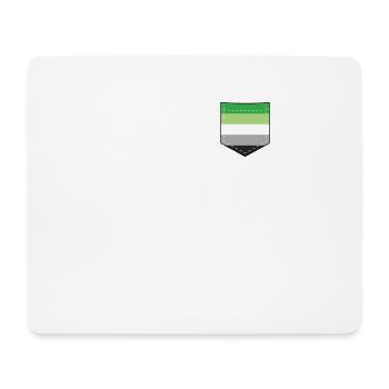 LGBTQ Aromantic Pride Flag Pocket - Mousepad (Querformat) - Weiß - Vorne