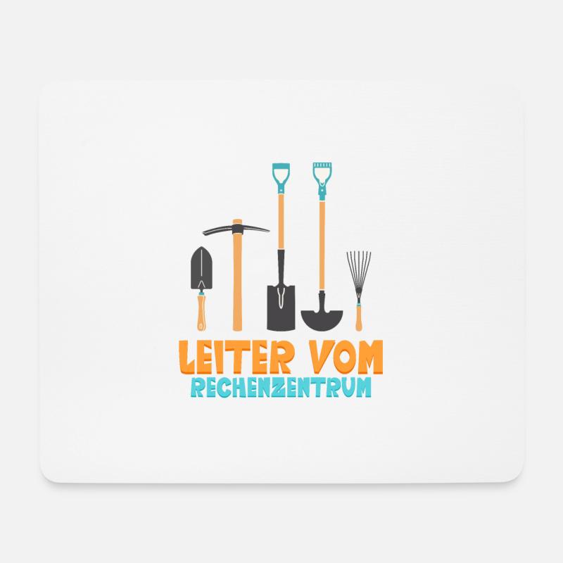 Leiter vom Rechenzentrum Garten Gärtner - Mousepad (Querformat) - Weiß