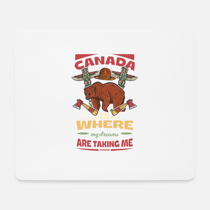 Canada - Mousepad (Querformat) - Weiß