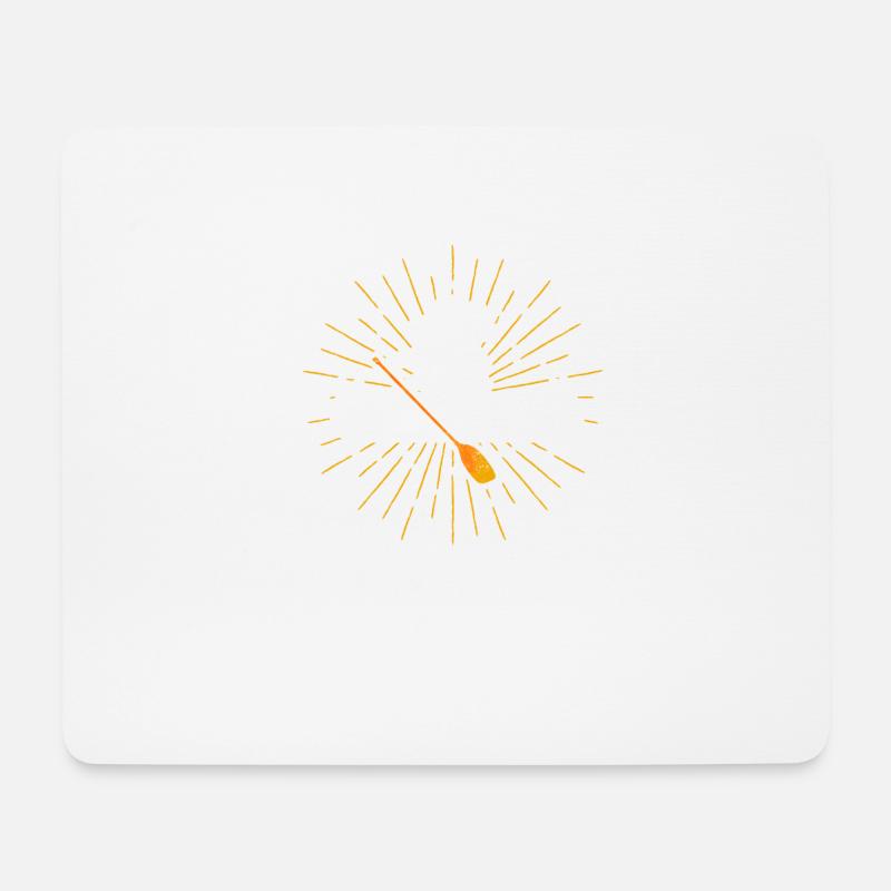 Moose Canoe Lake Paddeln Kanufahren Fluss Kajak - Mousepad (Querformat) - Weiß