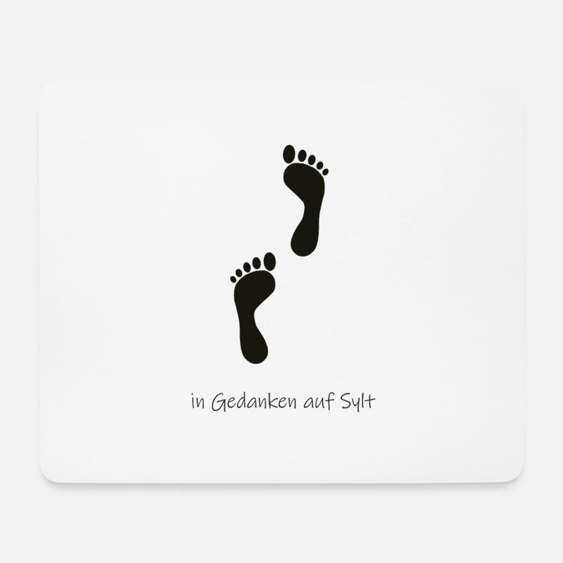 In Gedanken auf Sylt - Mousepad (Querformat) - Weiß