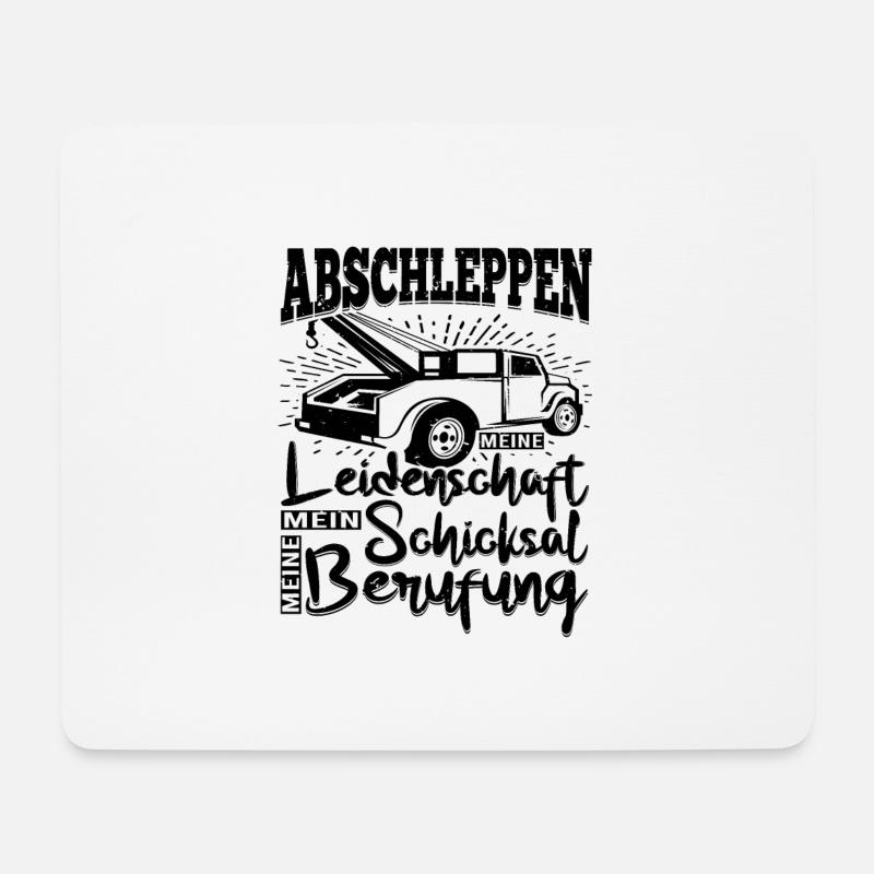Abbschleppen Leidenschaft Schicksal - Mousepad (Querformat) - Weiß