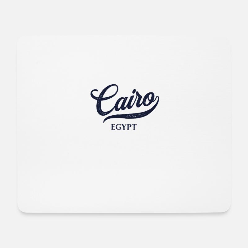 Retro Egypt Stadt - Vintage Cairo - Mousepad (Querformat) - Weiß