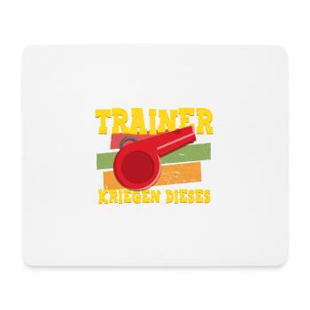 Nur die besten Trainer Fußball Fußballtrainer - Mousepad (Querformat) - Weiß - Vorne