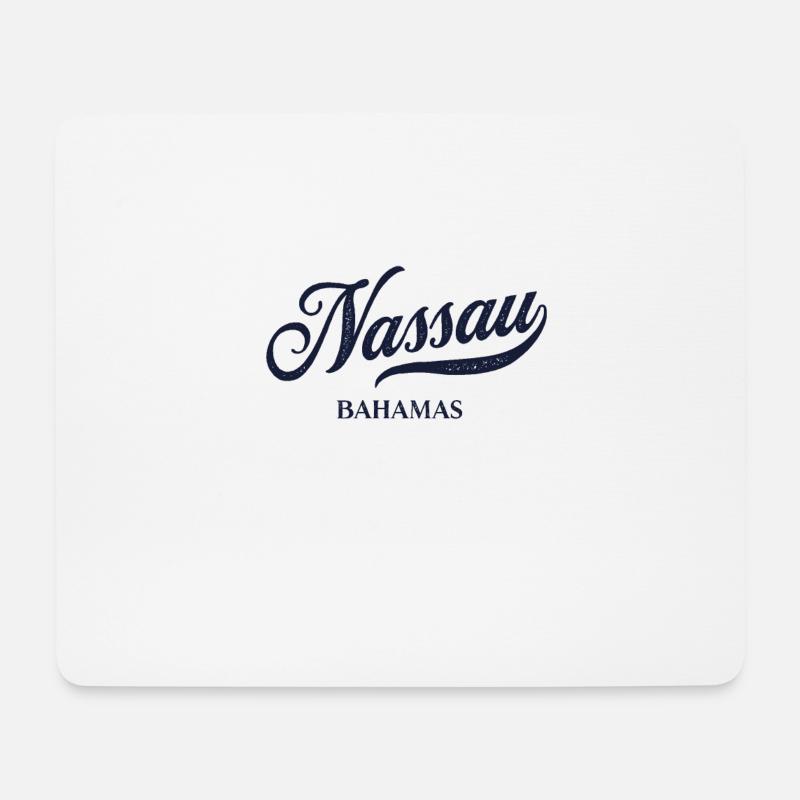Retro Bahamas Stadt - Vintage Nassau - Mousepad (Querformat) - Weiß