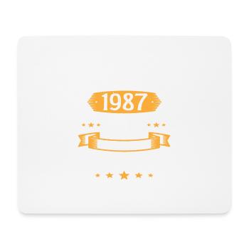 Janvier 1987 36 Ans Anniversaire Vintage Cadeau - Tapis de souris (format paysage) - blanc - Devant