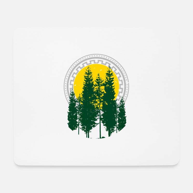 Baum - Mousepad (Querformat) - Weiß