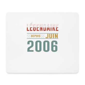 Légendaire Depuis Juin 2006 Anniversaire Cadeau - Tapis de souris (format paysage) - blanc - Devant
