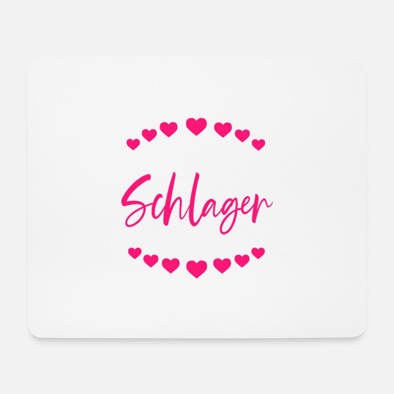 Schlagerparty Frauen Team Schlager - Mousepad (Querformat) - Weiß