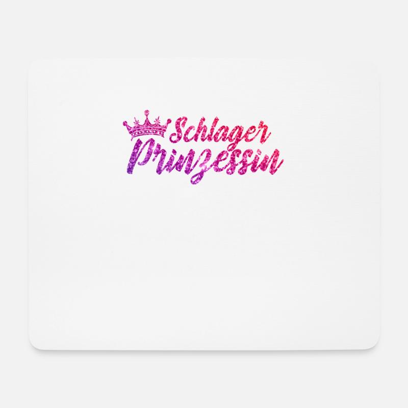 Schlagerparty Schlager Prinzessin - Mousepad (Querformat) - Weiß