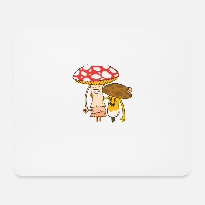 Ich liebe Pilze aus dem Wald - Mousepad (Querformat) - Weiß