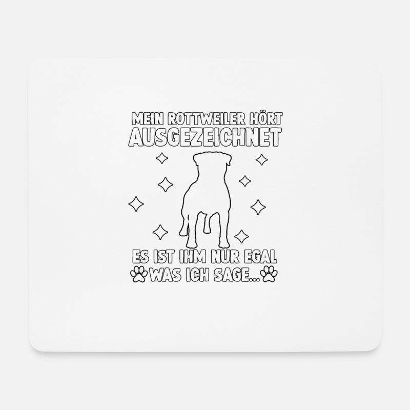 Rottweiler Hundeliebhaber Geschenk Rottweiler - Mousepad (Querformat) - Weiß