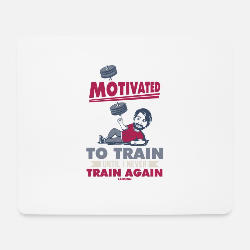 Motivation - Mousepad (Querformat) - Weiß