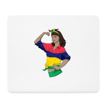 Mauritius Girl Unbreakable Mauritius Heritage - Mouse Pad (horizontal) - white - Front
