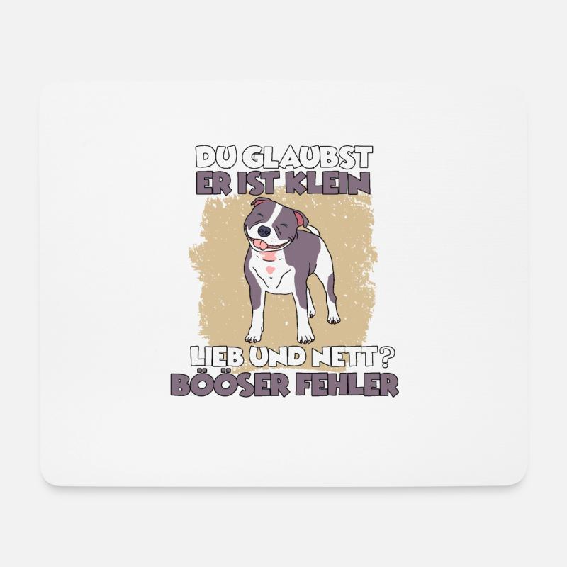 Lustiges Pit Bull Hundetraining Pitbull Gassi - Mousepad (Querformat) - Weiß