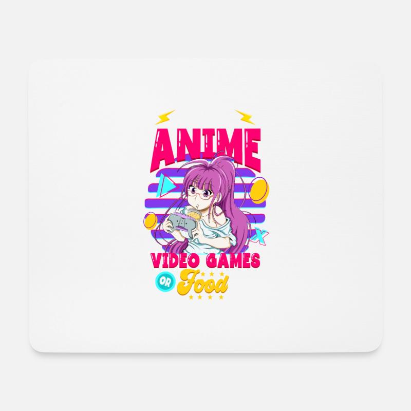 Anime Spruch Weeb Otaku - Mousepad (Querformat) - Weiß