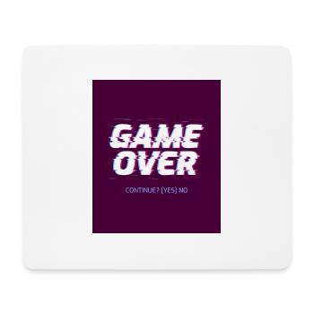 Game Over - Gaming - Mousepad (Querformat) - Weiß - Vorne