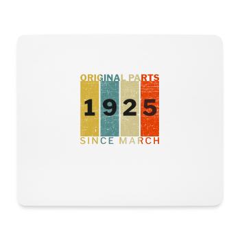Né en mars 1925 Drôle d’anniversaire Citation rétro - Tapis de souris (format paysage) - blanc - Devant