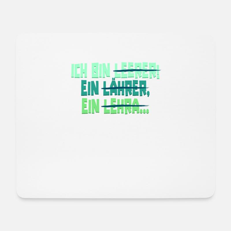 Lehrer Lehrerin Klassenlehrer Ich Bin Leerer - Mousepad (Querformat) - Weiß