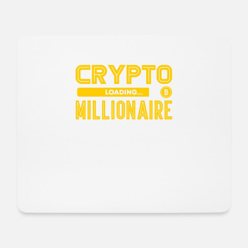Crypto - Mousepad (Querformat) - Weiß