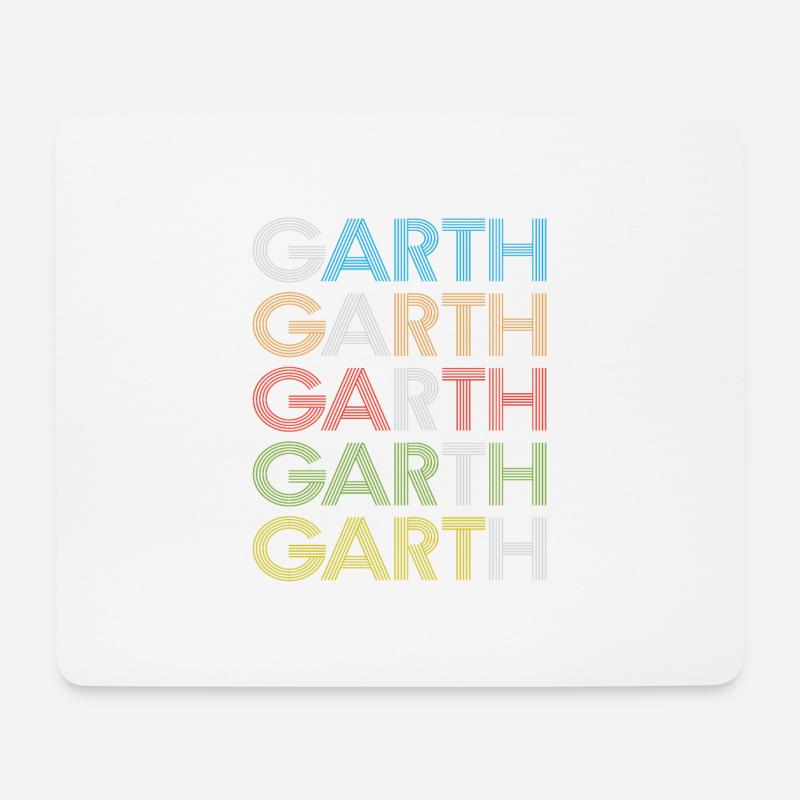 Garth - Mousepad (Querformat) - Weiß