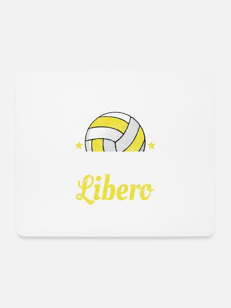 Of Course I Get Defensive I'm A Libero - Mousepad (Querformat) - Weiß