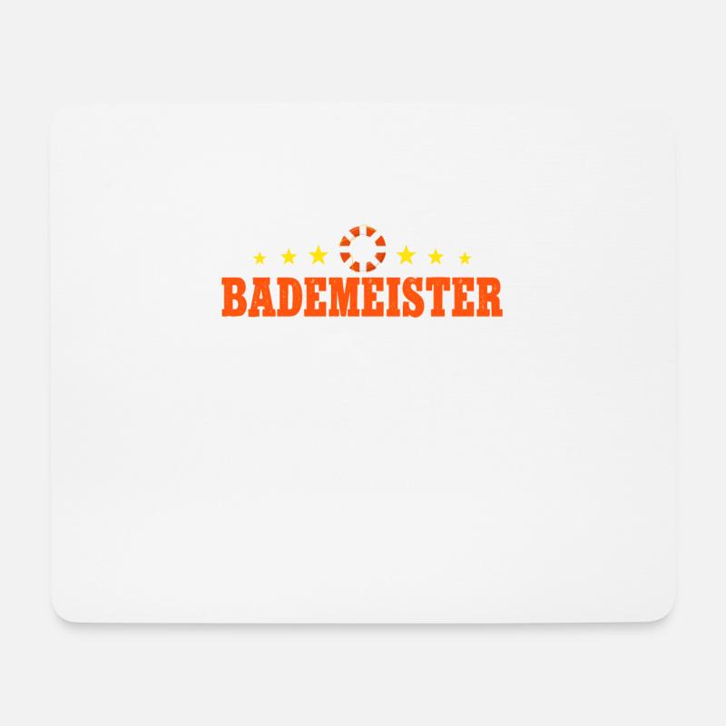Rettungsschwimmer Bademeister - Mousepad (Querformat) - Weiß
