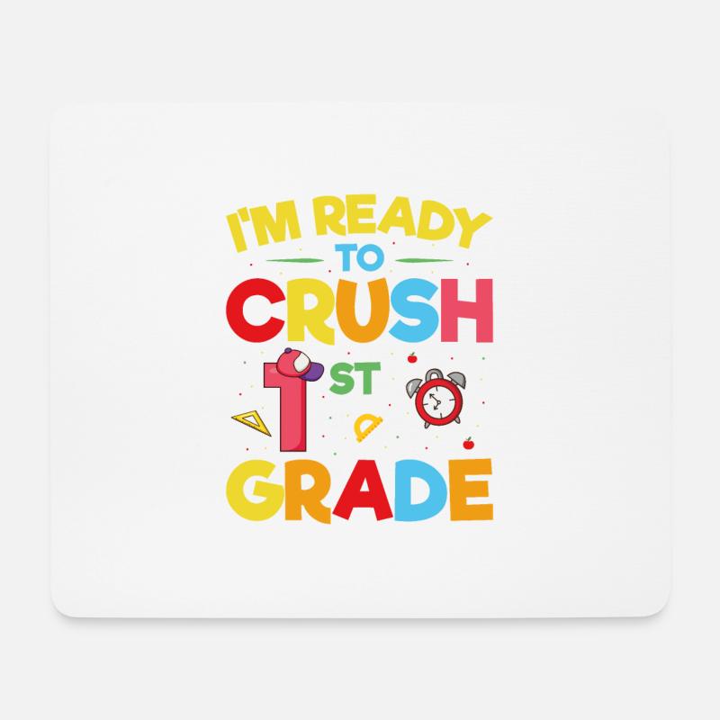 Ich bin bereit, das 1. Jahr zu zerquetschen - Mousepad (Querformat) - Weiß